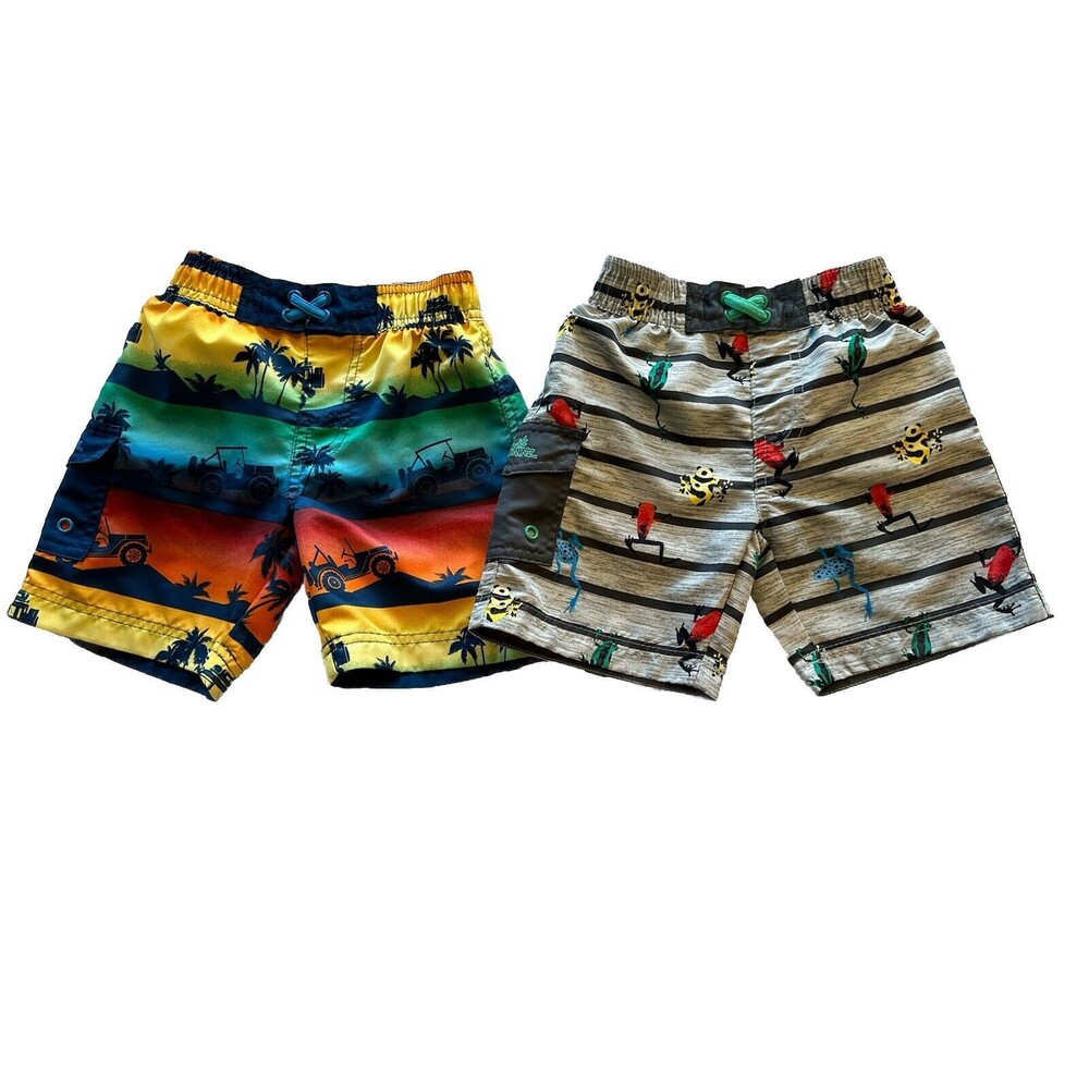 Set Of Boys size 3T UV Skinz swim trunks bottoms